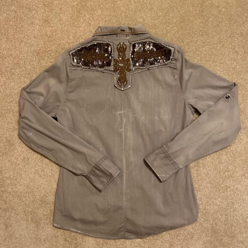 Roar grunge punk women’s button-down - Picture 8 of 8